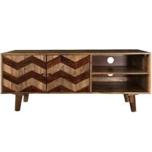 Vintage Zigzag Plasma TV Unit