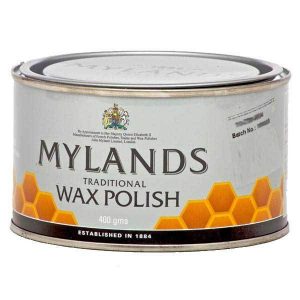 Traditional Mylands Bees Wax Furniture Polish (Clear) Toluene Free. 400GMS TIN (GENUINE)