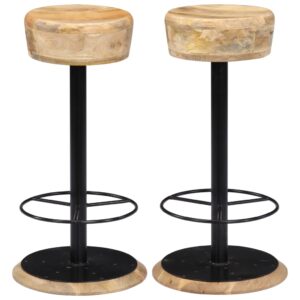 Bar Chairs 2 pcs 38x38x76 cm Solid Mango Wood