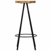 Bar Chairs 2 pcs Solid Mango Wood 30x30x76 cm