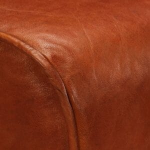 Bar Chairs 2 pcs Solid Mango Wood Real Leather 48x31x76 cm