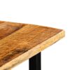 Bar Set 5 Pieces Solid Mango Wood 120x60x107 cm
