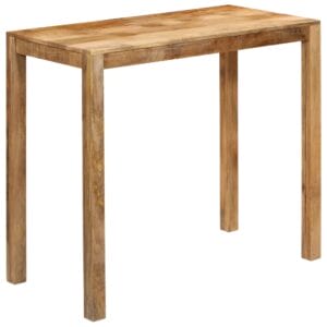 Bar Table Solid Mango Wood 120x60x108 cm