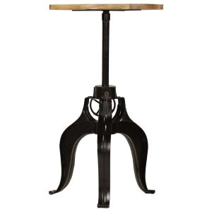 Adjustable Crank Bar Table Solid Mango Wood 60x(76-110) cm