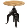 Adjustable Crank Bar Table Solid Mango Wood 75x(76-110) cm