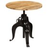 Adjustable Crank Bar Table Solid Mango Wood 75x(76-110) cm