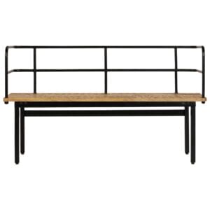 Industrial Style Bench 120x40x70 cm Solid Mango Wood