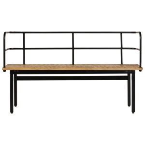 Industrial Style Bench 120x40x70 cm Solid Mango Wood