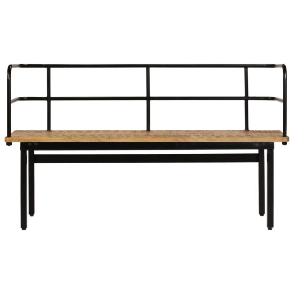 Industrial Style Bench 120X40X70 Cm Solid Mango Wood