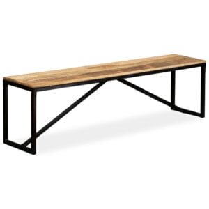 Industrial Bench Solid Mango Wood 160x35x45 cm