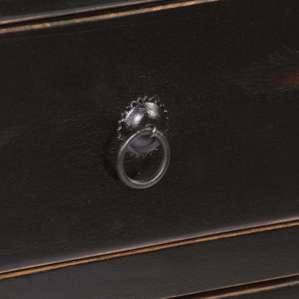 Casa Black Sideboard 160x40x80 cm Solid Mango Wood