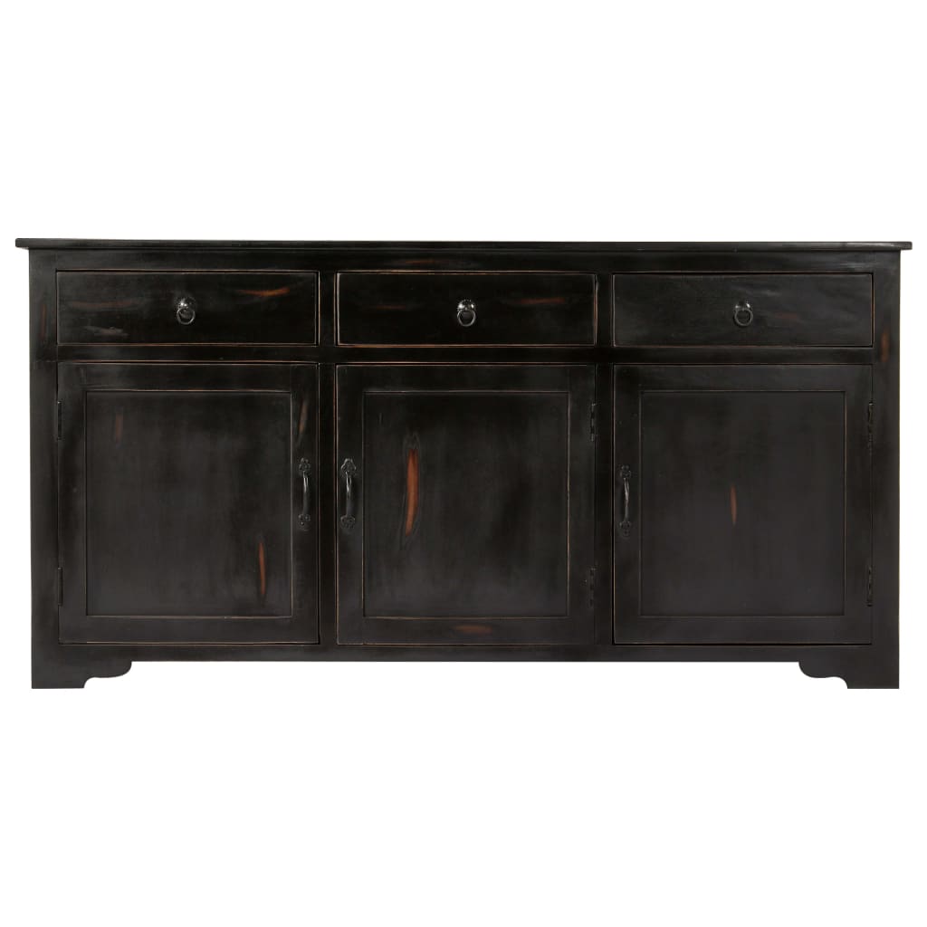 Casa Black Sideboard 160x40x80 cm Solid Mango Wood