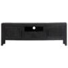Casa Black TV Cabinet 118x30x40 cm Solid Mango Wood