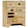 Chest of Drawers 60x30x75 cm Solid Mango Wood