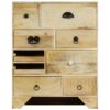 Chest of Drawers 60x30x75 cm Solid Mango Wood