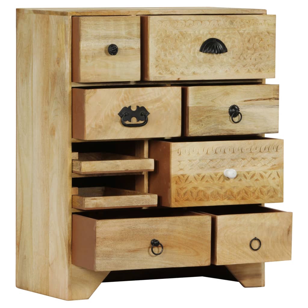 Chest of Drawers 60x30x75 cm Solid Mango Wood