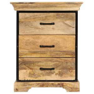 Chest Of Drawers 60X30X75 Cm Solid Mango Wood