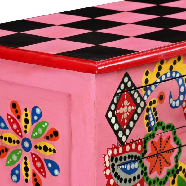Console Table Solid Mango Wood Pink Hand Painted Now On Furniture Supplies Uk Console Table Solid Mango Wood Pink, Pink Console Table Uk