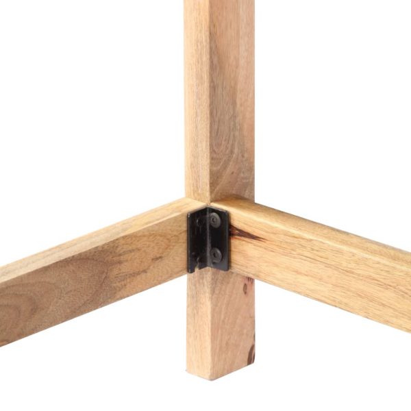 L Shape Corner Desk 120X60X76 Cm Solid Mango Wood