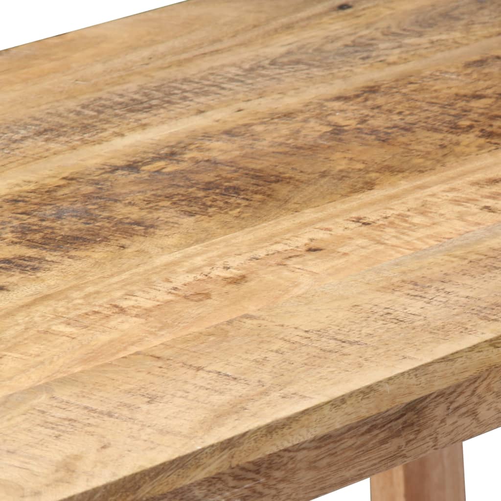 L Shape Corner Desk 120x60x76 cm Solid Mango Wood