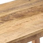 L Shape Corner Desk 120x60x76 cm Solid Mango Wood 6
