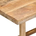 L Shape Corner Desk 120x60x76 cm Solid Mango Wood 7