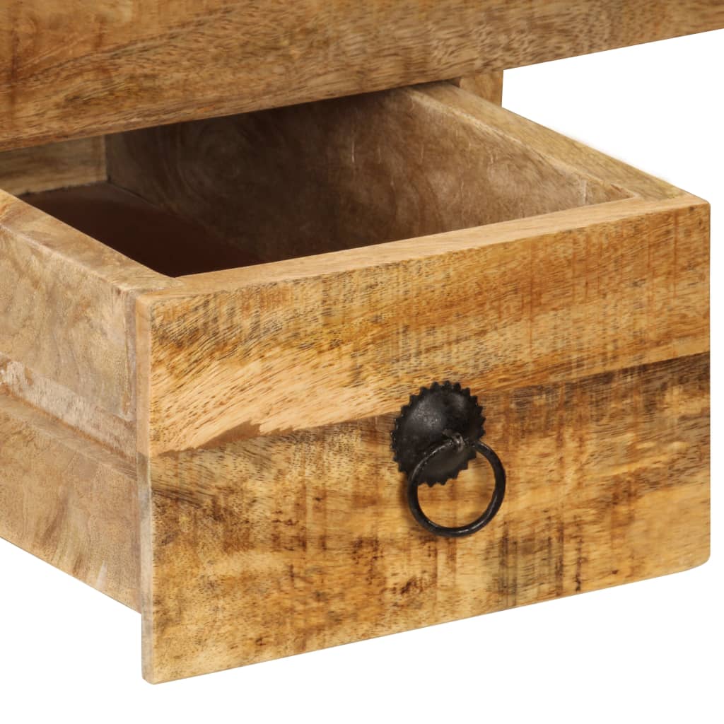 Industrial Desk with 2 Drawers 110x50x77 cm Solid Mango Wood