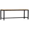 Dining Bench 120 cm Solid Rough Mango Wood