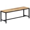 Dining Bench 120 cm Rough Wood