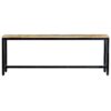 Dining Bench 120 cm Solid Rough Mango Wood
