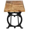 Industrial Dining Bench Solid Mango Woodand Cast Iron 160x45x45 cm