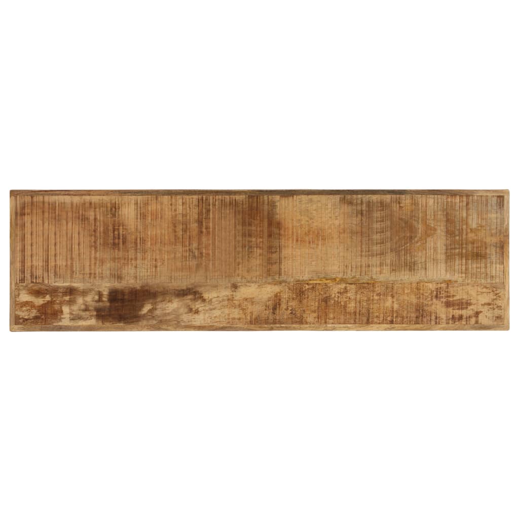 Industrial Dining Bench Solid Mango Woodand Cast Iron 160x45x45 cm
