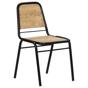 Dining Chairs 2 pcs Solid Mango Wood 44x59x89 cm