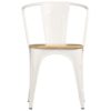 Dining Chairs 2 pcs Solid Mango Wood 51x52x84 cm White