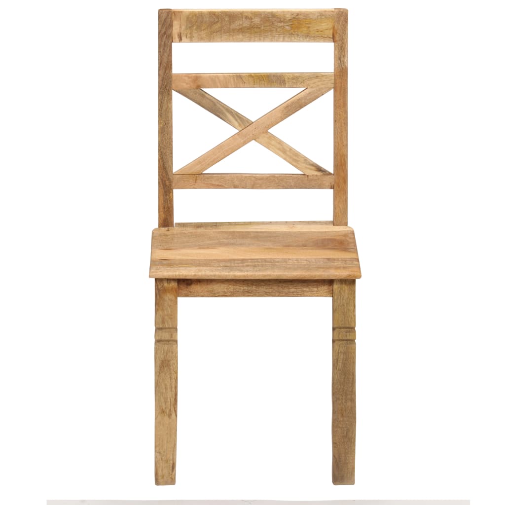 Dining Chairs 2 pcs Solid Mango Wood