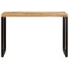 Dining Table 115x55x76 cm Solid Mango Wood and Steel