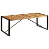 Dining Table 220x100x75 cm Solid Mango Wood