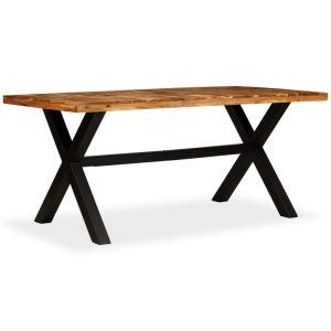 Dining Table Solid Acacia And Mango Wood 180X90X76 Cm