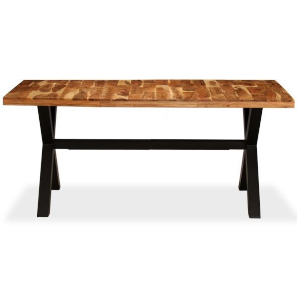 Dining Table Solid Acacia And Mango Wood 180X90X76 Cm