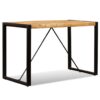 Dining Table Solid Rough Mango Wood 120 cm