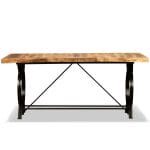 Dining Table Solid Rough Mango Wood 180 cm 2