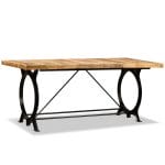 Dining Table Solid Rough Mango Wood 180 cm 6