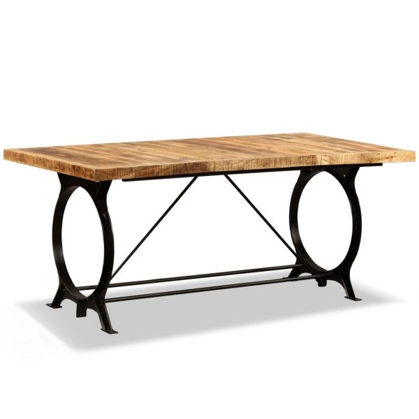 Dining Table Solid Rough Mango Wood 180 cm