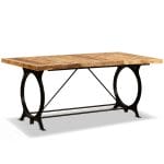 Dining Table Solid Rough Mango Wood 180 cm 7