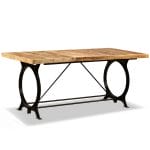 Dining Table Solid Rough Mango Wood 180 cm 1