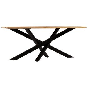Dining Table Solid Rough Mango Wood 180x90x77 cm
