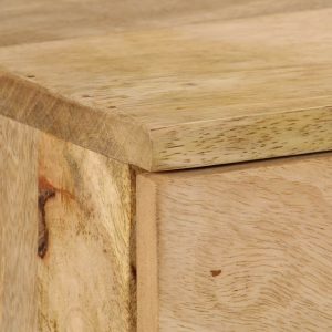 Drawer Cabinet Solid Mango Wood 140x45x80 cm