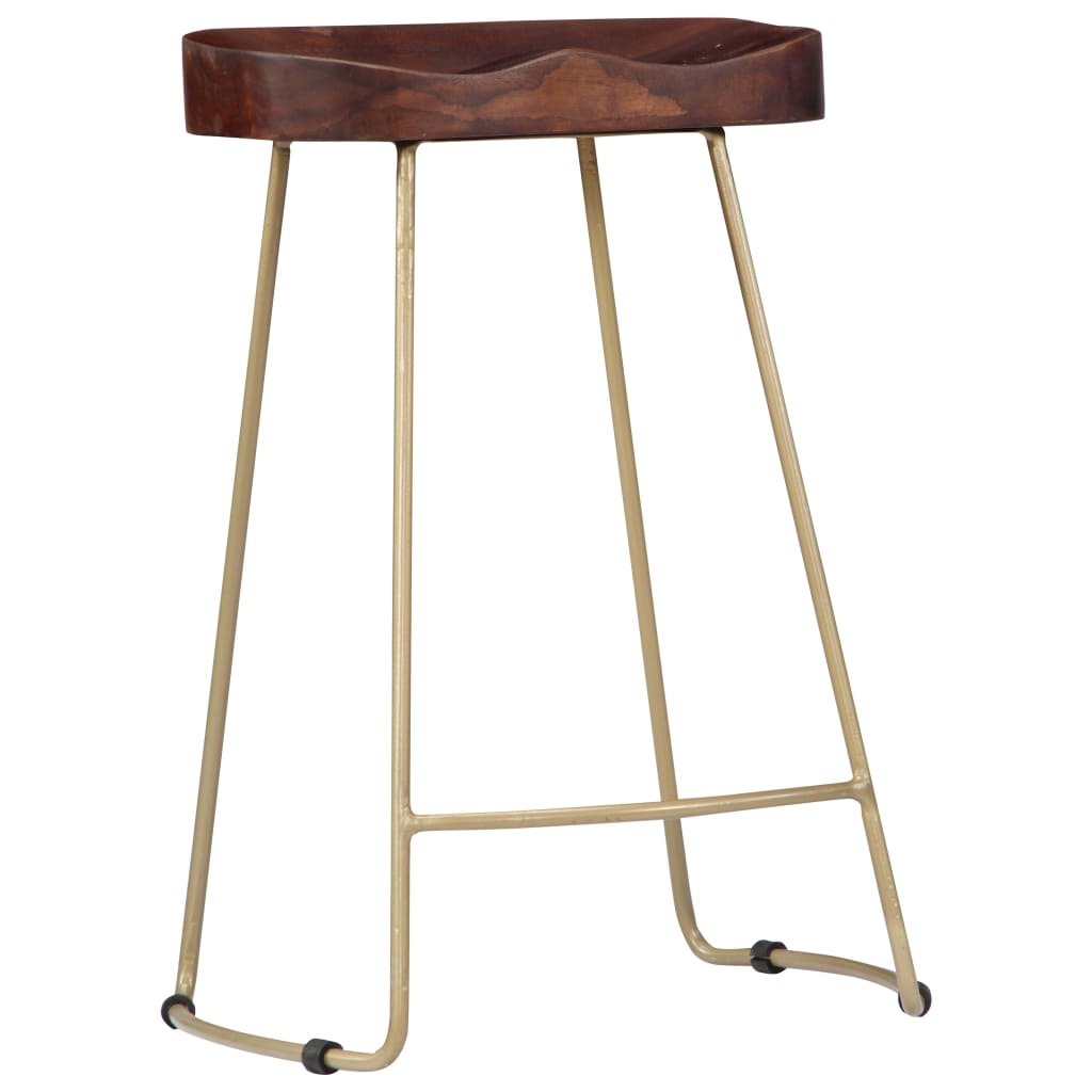 Gavin Bar Stools 2 pcs 45x40x62 cm Solid Mango Wood