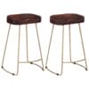 Gavin Bar Stools 2 pcs 45x40x62 cm Solid Mango Wood