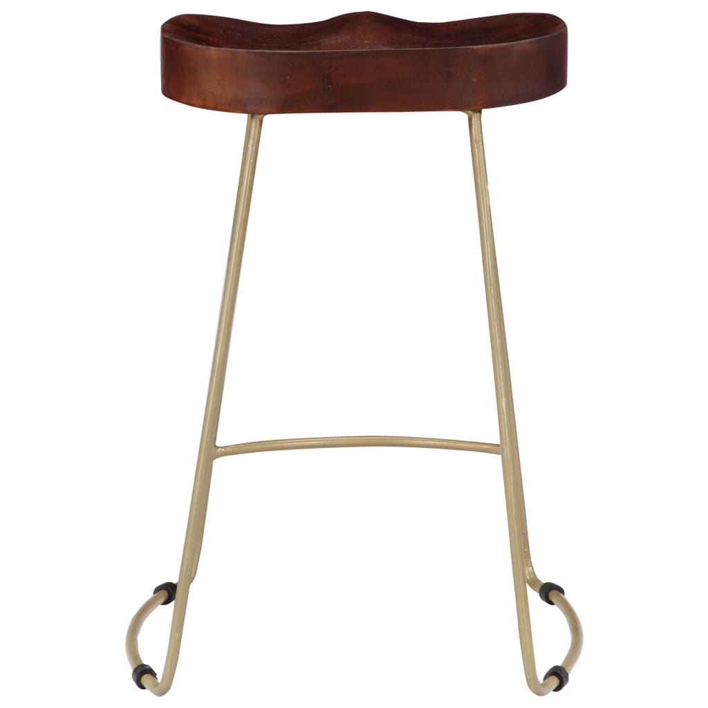 Gavin Bar Stools 2 pcs 45x40x62 cm Solid Mango Wood